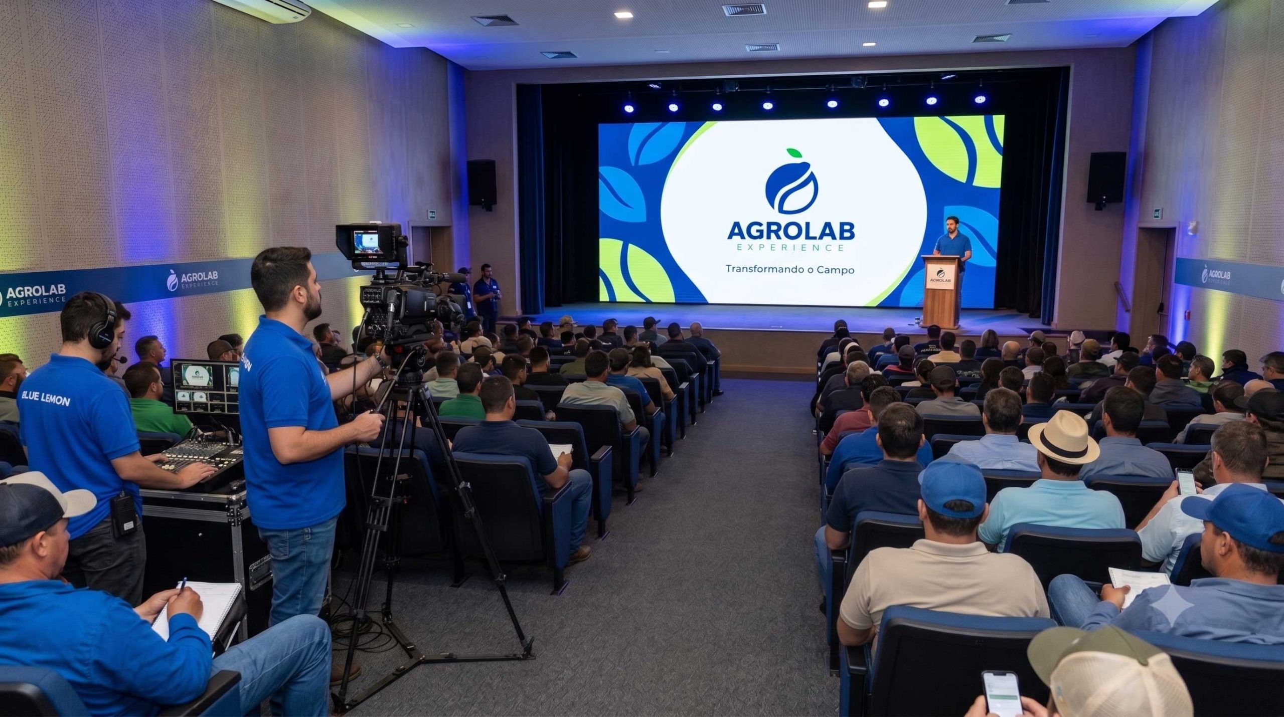 Auditório lotado no evento AgroLab Experience